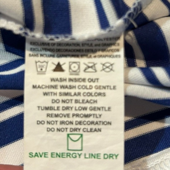 Indianapolis Colts NFL Team Apparel Cool Polo Shirt - Blue, White Striped Size L - Picture 14 of 15